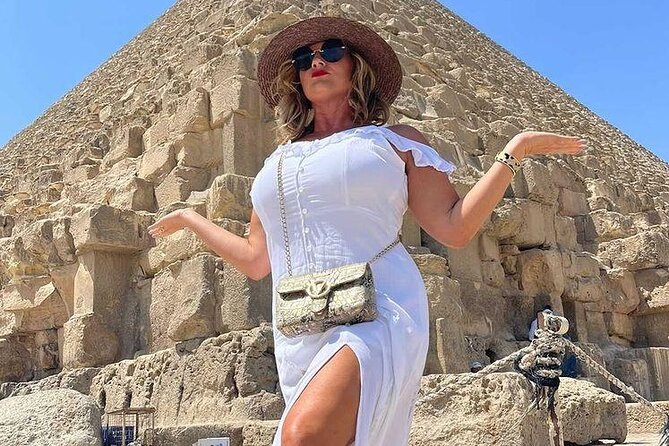 Giza pyramids: Half Day Tour To Giza Pyramids - The Great Pyramid of Khufu