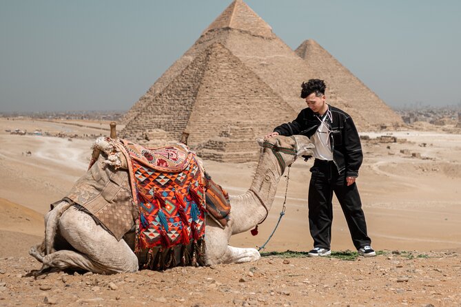 Giza Pyramids Photoshoot with Jumping Horse, Camel and Sphinx - The Sphinx closes the visit on a dramatic note