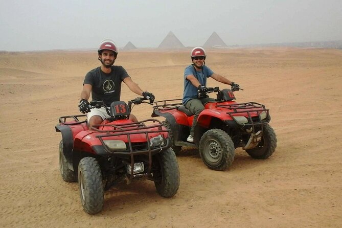 Giza Pyramids private tour, ATV bike, Lunch, Camel ride, shopping - A 50 to 60-minute quad ride in the sand