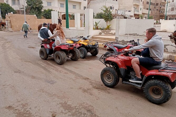 Giza pyramids,Sphinx, ATV bike,Camel ,Dinner Cruise&Shopping tour - One hour on an ATV in Giza