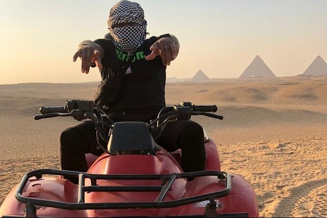 Giza Pyramids,Sphinx,Camel Ride,ATV Bike,Shopping, Dinner cruise - A private start from central Cairo