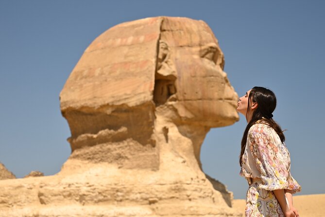 Giza Pyramids, Sphinx, Saqqara and Memphis Full-Day Cairo Tour - The Great Sphinx and Khafre’s Valley Temple
