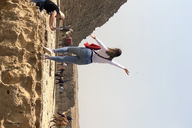 Giza Pyramids & sphinx ,Saqqara(step pyramids,Dahshour (red and bent pyramids) - Lunch, snacks, and the camel ride