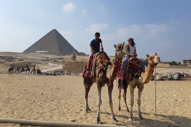 Giza Pyramids & Sphinx with Camel Ride Private Tour - Riding toward Cheops, Chephren, and Mykerinus
