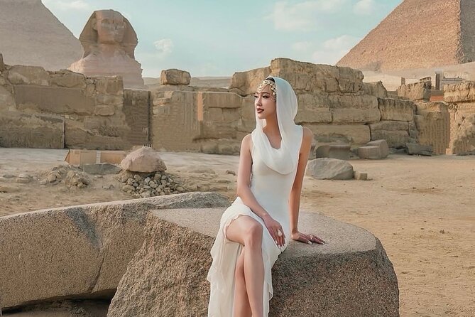 Great Giza Pyramids, Sphinx , saqqara step Pyramid , Memphis city - Giza: begin with Khufu and the nine-pyramid view