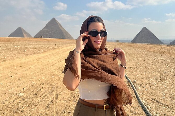 Guided Tour to Giza Pyramids ,Sphinx, Camel & inside the pyramids - Key points at a glance