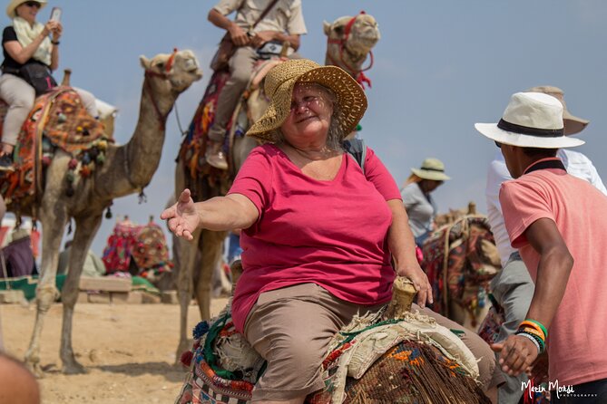 Half Day Tour To Giza Pyramids & The Great Sphinx With Camel Ride - Meeting the Great Pyramid of Khufu