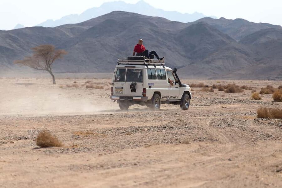 Hurghada: ATV Quad, Jeep and Buggy Safari with BBQ Dinner - From Hurghada hotels to the Sahara