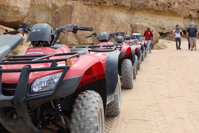 Hurghada: ATV Quad Safari& Bedouin Village Tour - Riding toward the Bedouin village
