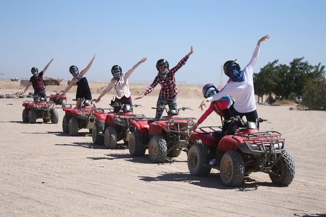 Hurghada: ATV Quad Safari, Camel Ride & Bedouin Village Tour - Riding the Hurghada desert by quad bike