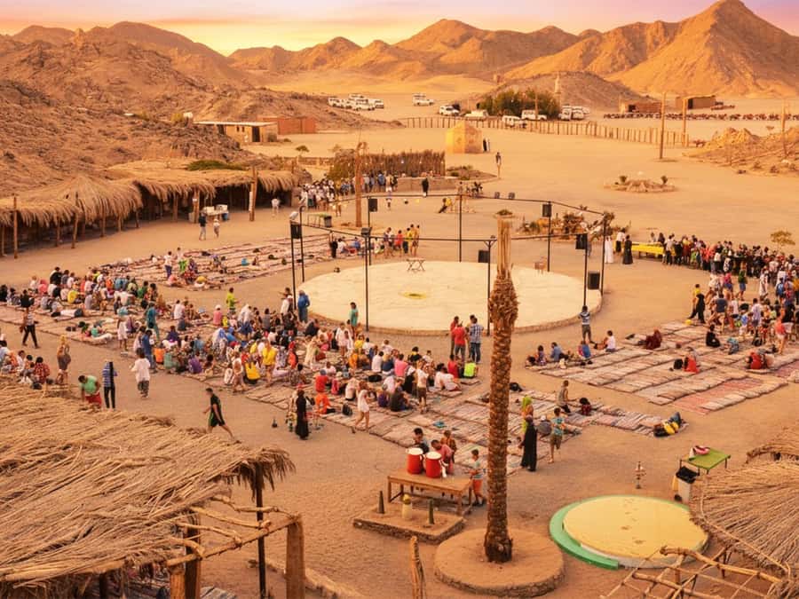 Hurghada: ATV Tour with Camel Ride, Dinner Show & Stargazing - Hotel pickup and the ride to the desert base