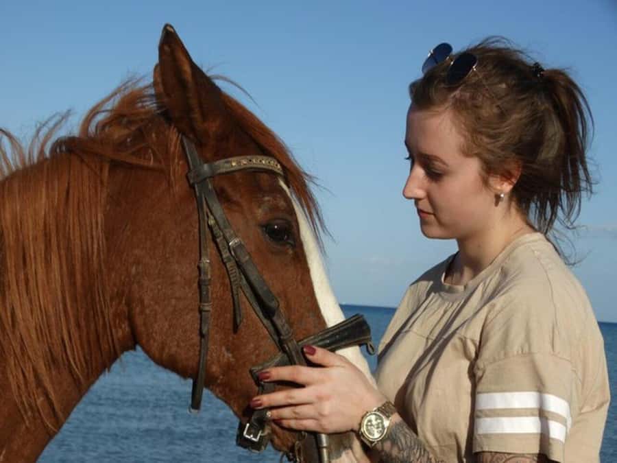 Hurghada: Desert and Sea Horseback Riding Tour with Transfer - The safety briefing before you mount
