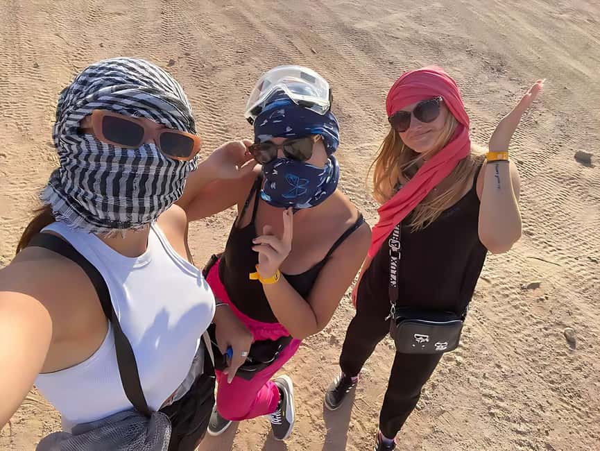 Hurghada: Desert Quad Bike and Buggy Adventure with Transfer - Bread baking, tea, and a short camel ride