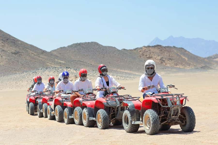 Hurghada: Egypt Quad Bike Safari Excursion Hurghada - Tea and camel riding at the Bedouin village