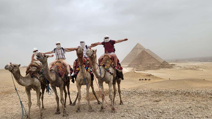 Hurghada: Full-Day Trip to Cairo by Plane - Optional camel rides and pyramid entry