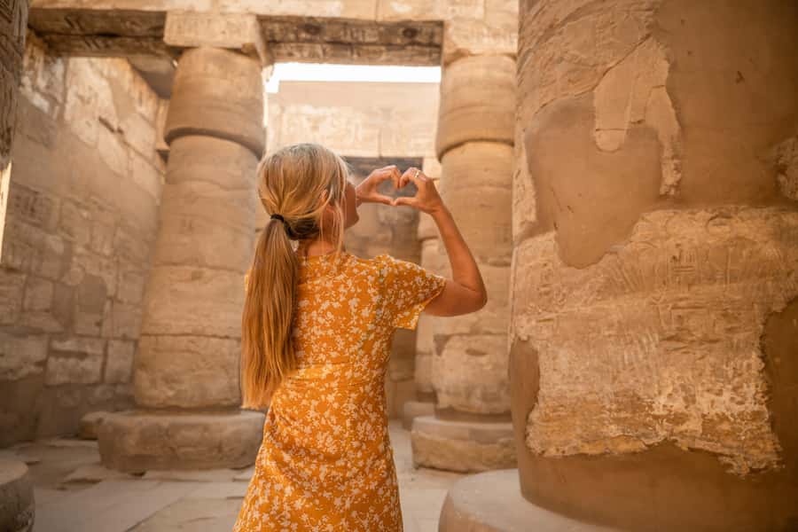 Hurghada: Luxor Highlights All-Inclusive Tour & Balloon Ride - Karnak Temple closes the day