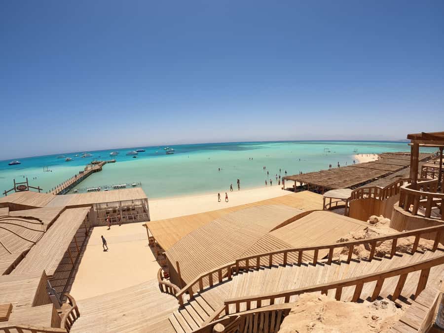 Hurghada: Luxury Cruise Trip to Orange Bay with Lunch - From your Hurghada hotel to the Red Sea