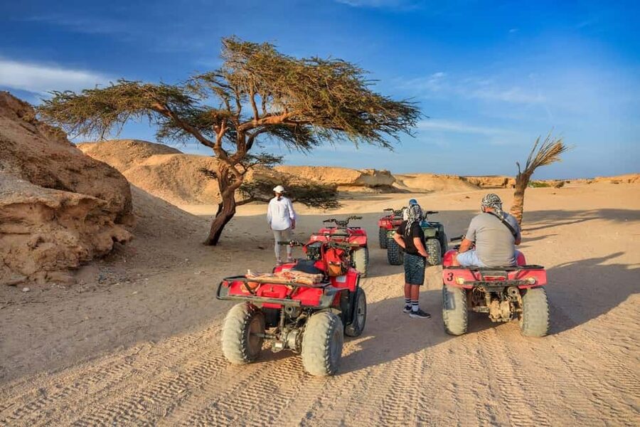 Hurghada: Mega Jeep safari, ATV & Bedouin vibe, and Dinner - Buggy ride: short, noisy, and fun