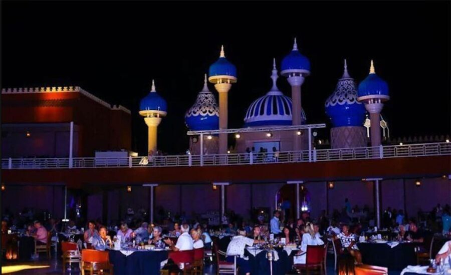 Hurghada: Neverland Musical Show Entry Tickets with Pickup - Moroccan dinner during the evening