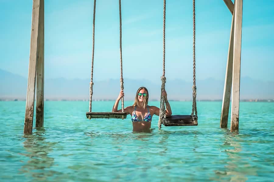 Hurghada: Orange Bay & Magawish Island Speedboat with Lunch - Two snorkeling sites and the Red Sea below