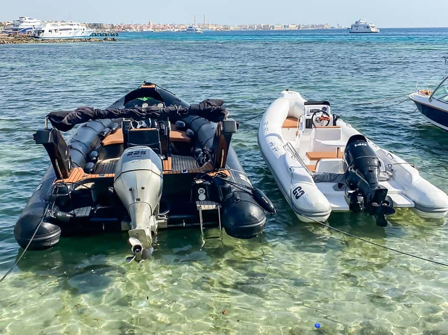 Hurghada: Orange Bay & Magawish Island Speedboat with Lunch - Hotel pickup and the trip to the harbor