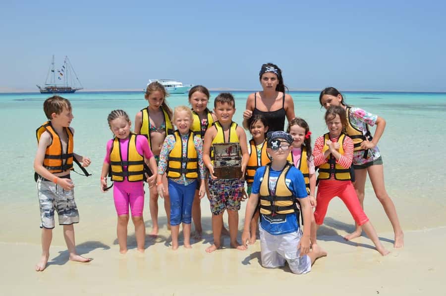 Hurghada: Pirates Sailing Boat to Orange Bay with Transfers - Boarding a pirate ship with real comfort