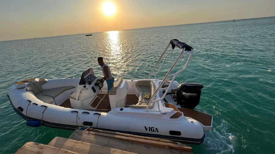Hurghada: Private Speedboat to Orange Bay and White Island - Pickup from Hurghada: simple, but be ready early