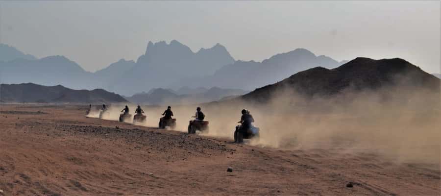 Hurghada: Quad Bike and Camel Ride with Dinner and Show - The 50-kilometer quad ride