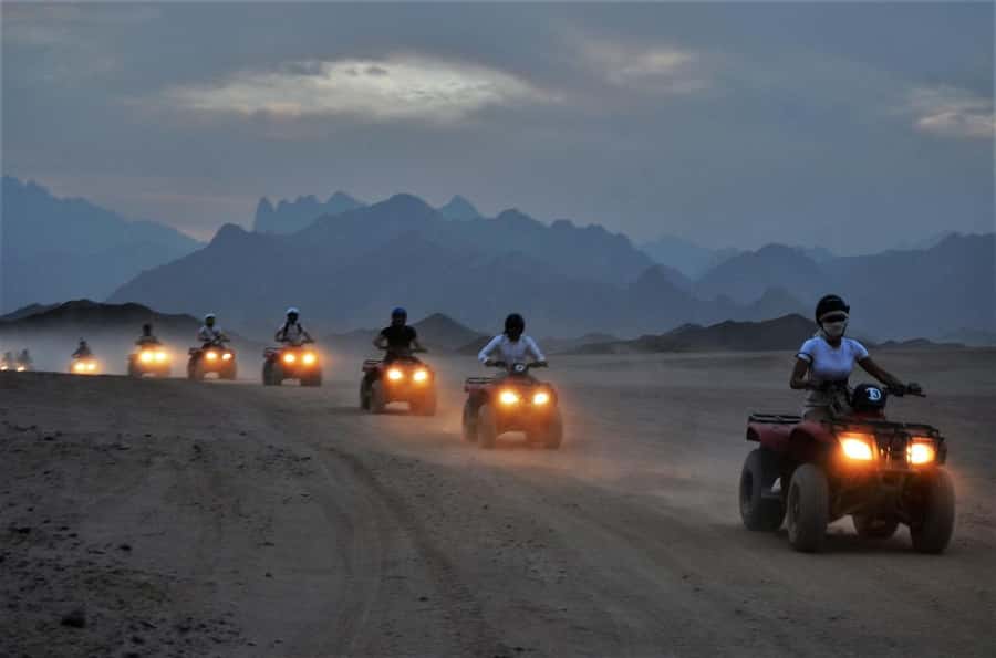 Hurghada: Quad Bike and Camel Ride with Dinner and Show - Tea, camels, and the Bedouin village
