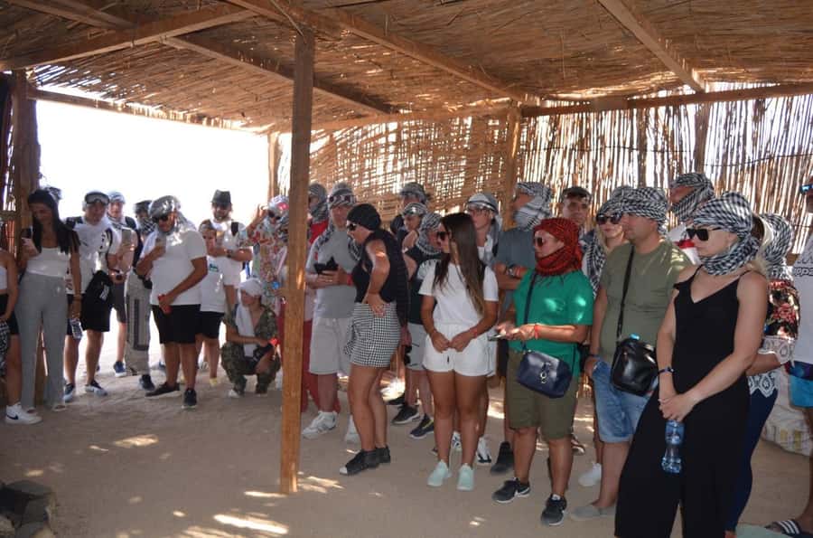 Hurghada: Quad Bike and Camel Ride with Dinner and Show - Dinner with rice, chicken, salads, and live entertainment