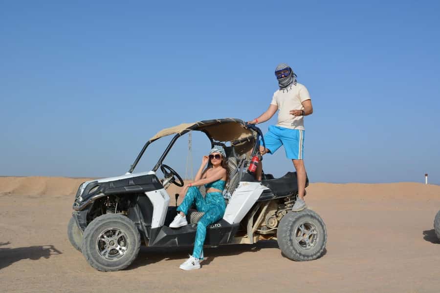 Hurghada: Quad Bike, Buggy, and Camel Ride & Bedouin Village - The 25-kilometer jeep ride to the village