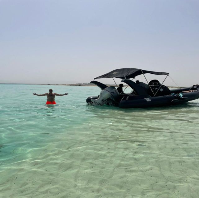 Hurghada: Safari ATV Quad & Speedboat to Orange bay island - Speedboat from Hurghada to Orange Bay