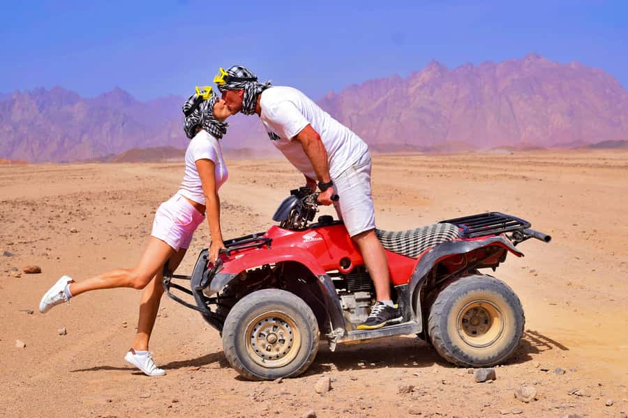 Hurghada: Safari Jeep, Quad, Buggy, Camel Ride & BBQ Dinner - Quad biking gives you the most riding time