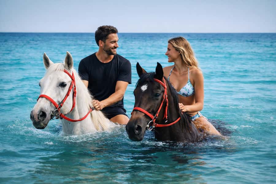 Hurghada: Sea & Desert Horse Riding tour/w Swimming&Transfer - The desert ride: a gentle start for beginners