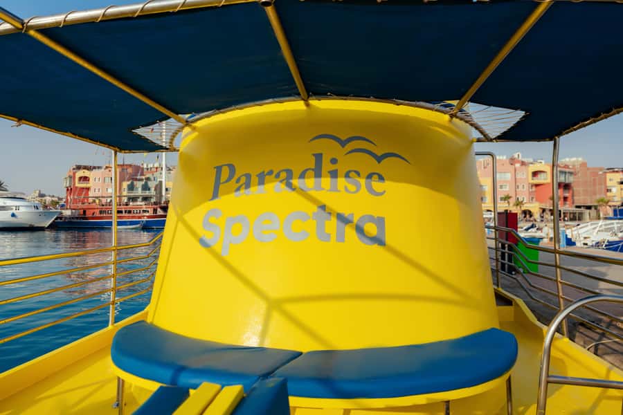 Hurghada: Semi-Submarine Boat Tour w/ Snorkeling & Transfer - The underwater windows and Red Sea marine life
