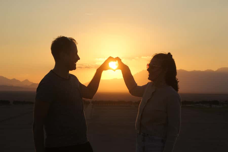 Hurghada: Star Stargazing Desert Adventure by Jeep & Dinner - Sunset from the high hill