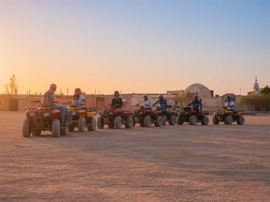 Hurghada: Sunrise Quad Bike, Camel and Oriental Breakfast - Getting ready at the quad station
