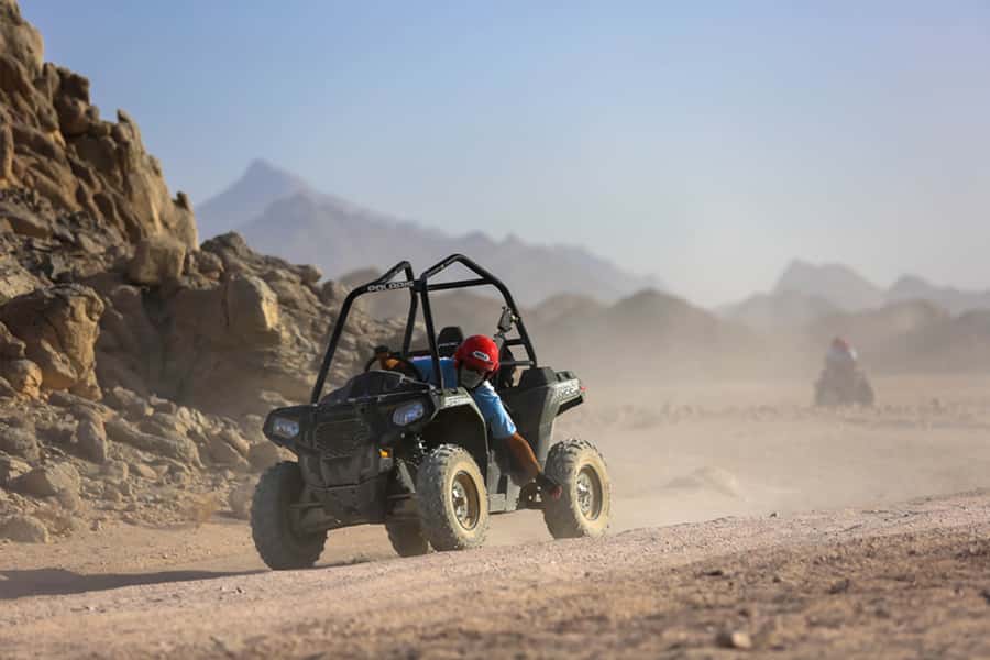 Hurghada: Sunset Desert Safari by Dune Buggy - Sunset over the Red Sea desert