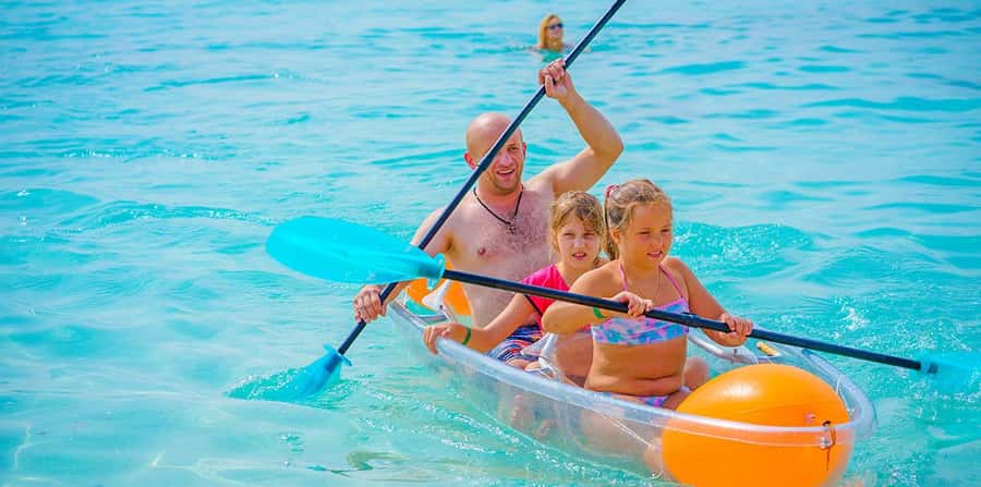 Hurghada: Sunset Hula Hula Island W/ Snorkeling & Lunch - Banana boats, sofa rides, and the snorkeling stop