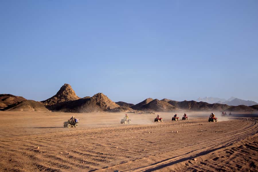 Hurghada: Sunset Quad Bike, Camel w/ Opt Stargazing and BBQ - Sunrise, daytime, and other versions