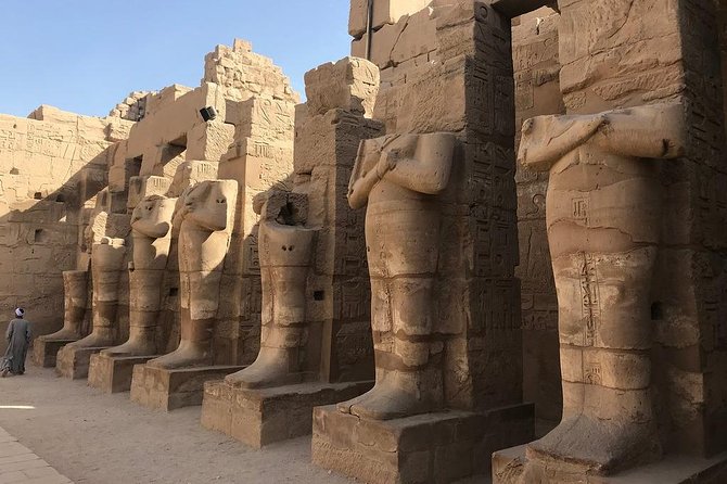 hurghada to Lxour private tour - valley of the king & more - The Ramesseum and the Colossi of Memnon