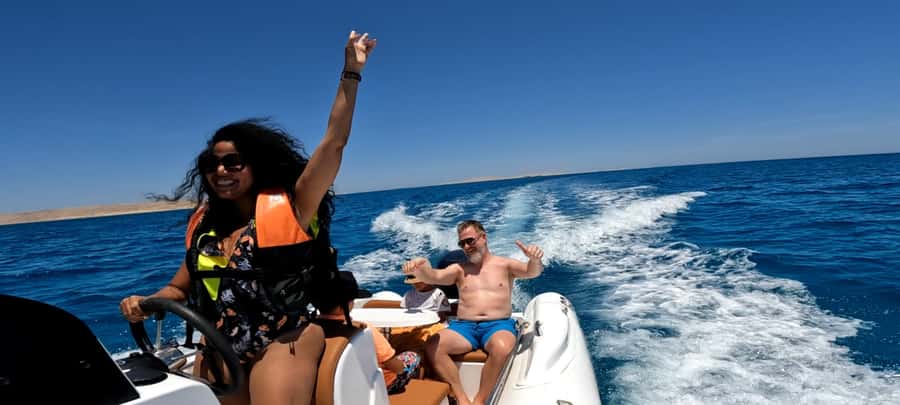 Hurghada: White Island Speedboat Tour, Snorkeling, & Lunch - Nemo Island, the quietest part of the day