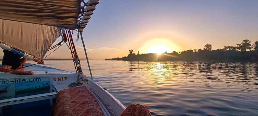 Luxor: Nile River Private Sunset Felucca Ride - The 15-minute pickup from East Bank hotels