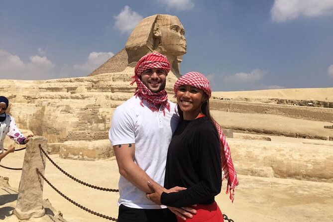 Luxury Private Tour Giza pyramids ,Sphinx ,Camel Rid and Lunch - The Great Sphinx and the temple beside it