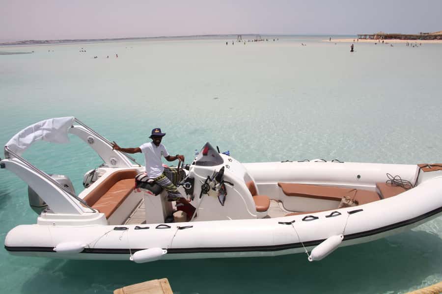Makadi: Giftun Island Speedboat Cruise to Orange Bay & Lunch - The speedboat ride to Giftun National Park