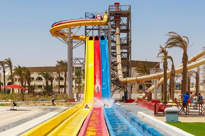 Makadi Water World Aqua Park With Lunch and transport - Hurghada - Slides for teenagers, adults, and younger children