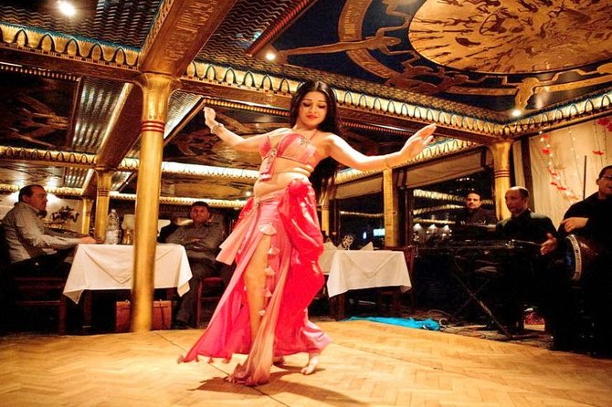 Nile Dinner Cruise in Cairo with Belly Dancing and Hotel Transfer - Belly dancing, Arabic music, and the first show