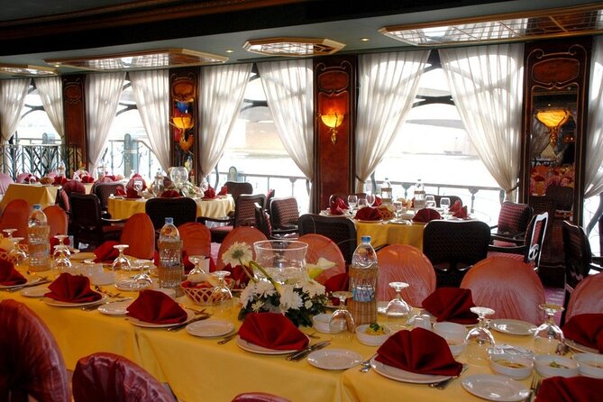 Nile Dinner Cruise on Nile Maxim the Most Luxurious Cruising Restaurant in Cairo - Leaving Cairo Traffic Behind at 6:30 pm