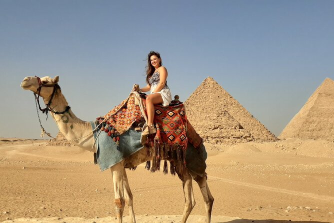 Private All INC-Pyramids,Sphinx,Egyptian Museum,Camel Ride(1 Hour)Lunch& Bazaar - Giza’s three pyramids, from Khufu to Menkaure