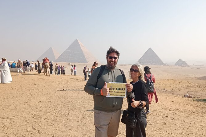 Private Day from Sharm to Cairo by plane, all entrance fees, Camel, Lunch, Guide - Lunch with a view, plus possible shopping stops